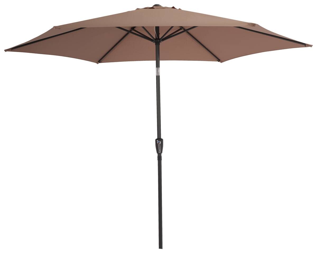 POCOline Sonnenschirm taupe Polyester H/D: ca. 240x300 cm