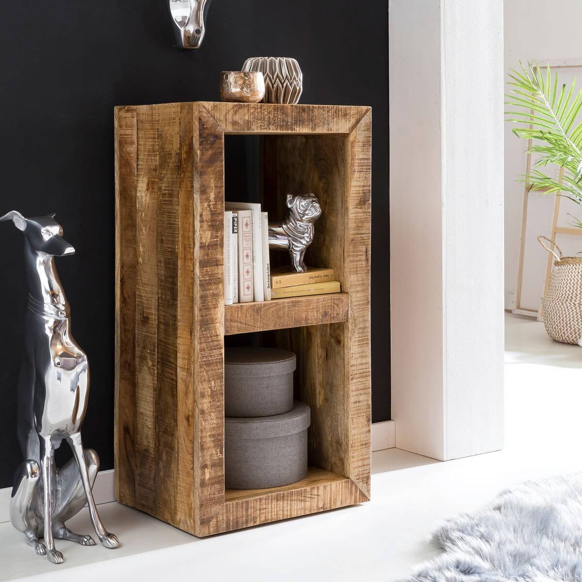 Standregal natur lackiert B/H/T: ca. 45x90x35 cm