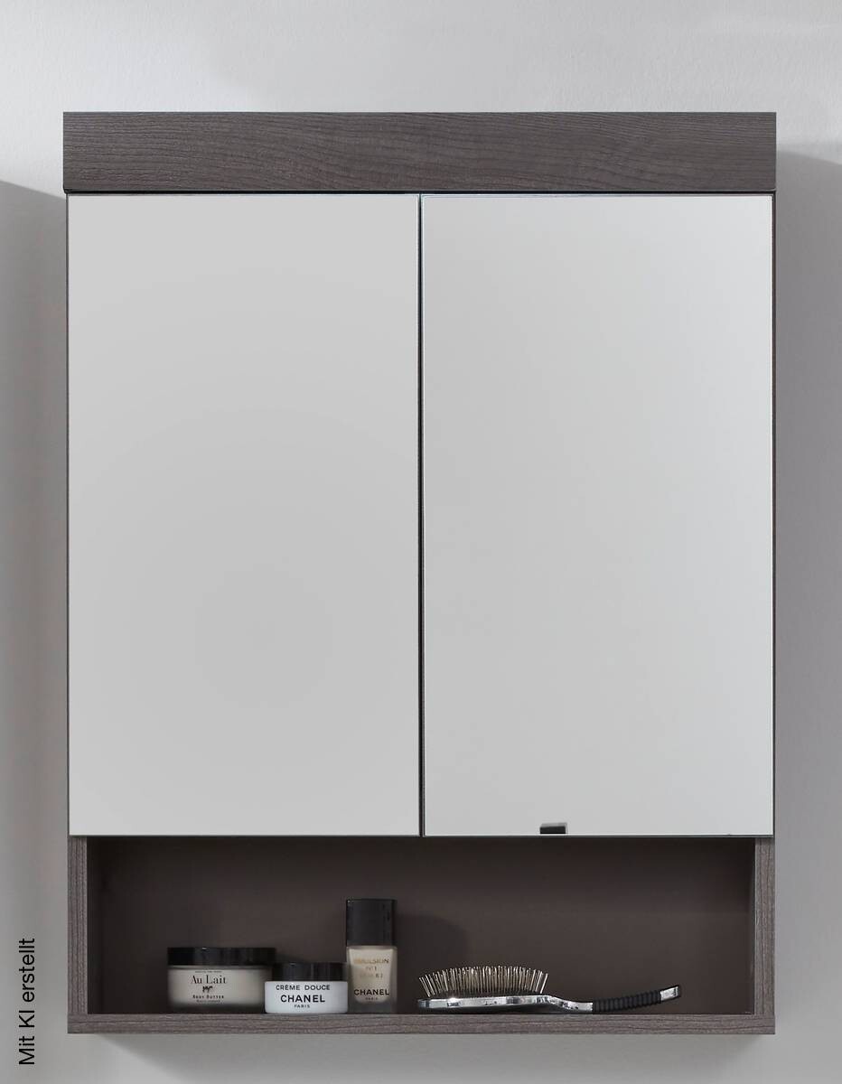 Spiegelschrank Runner Rauchsilber Nachbildung B/H/T: ca. 58x75x18 cm