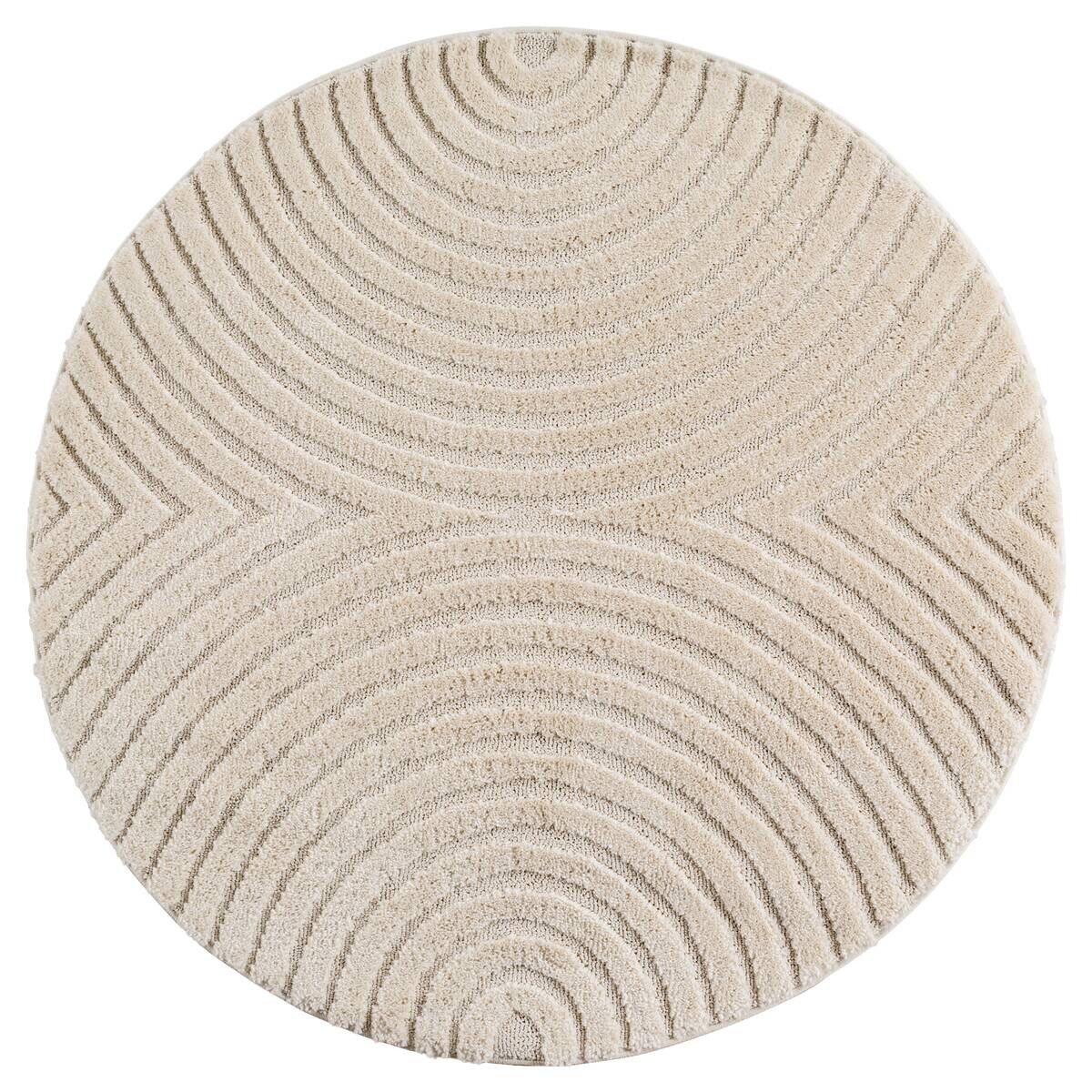 Ayyildiz Kurzflorteppich ART creme B/H/L: ca. 120x0,8x120 cm