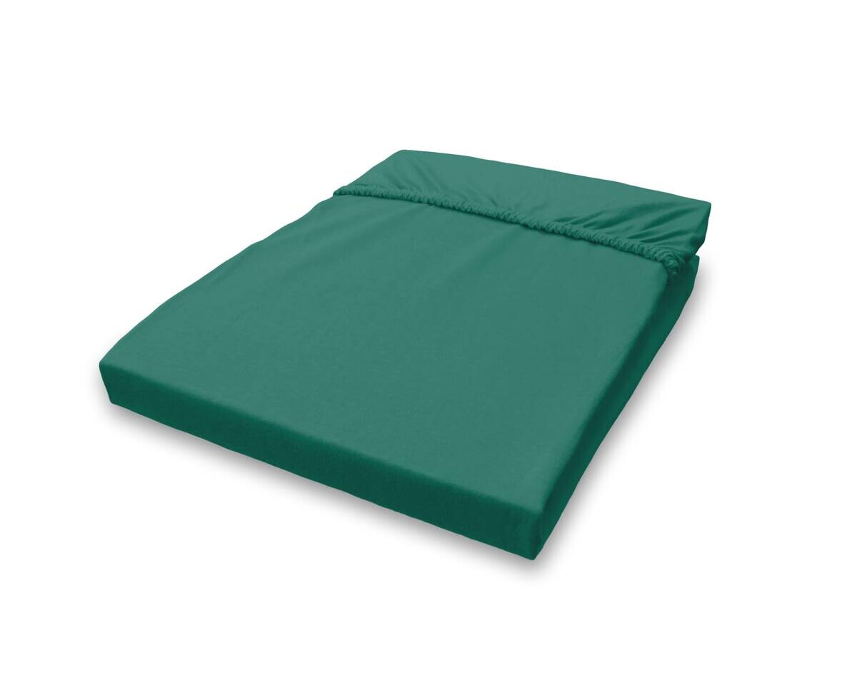 Jersey Spannbetttuch petrol Baumwolle B/H/L: ca. 150x28x200 cm