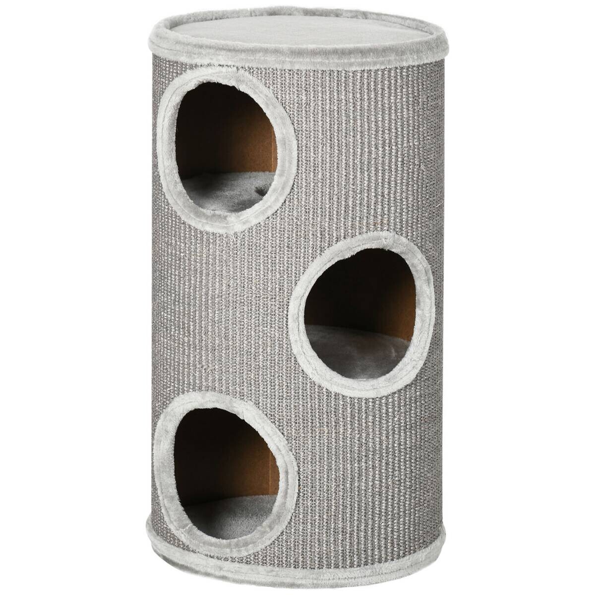 PawHut Tier-Zubehör hellgrau Edelstahl B/H/L: ca. 38x38x70 cm