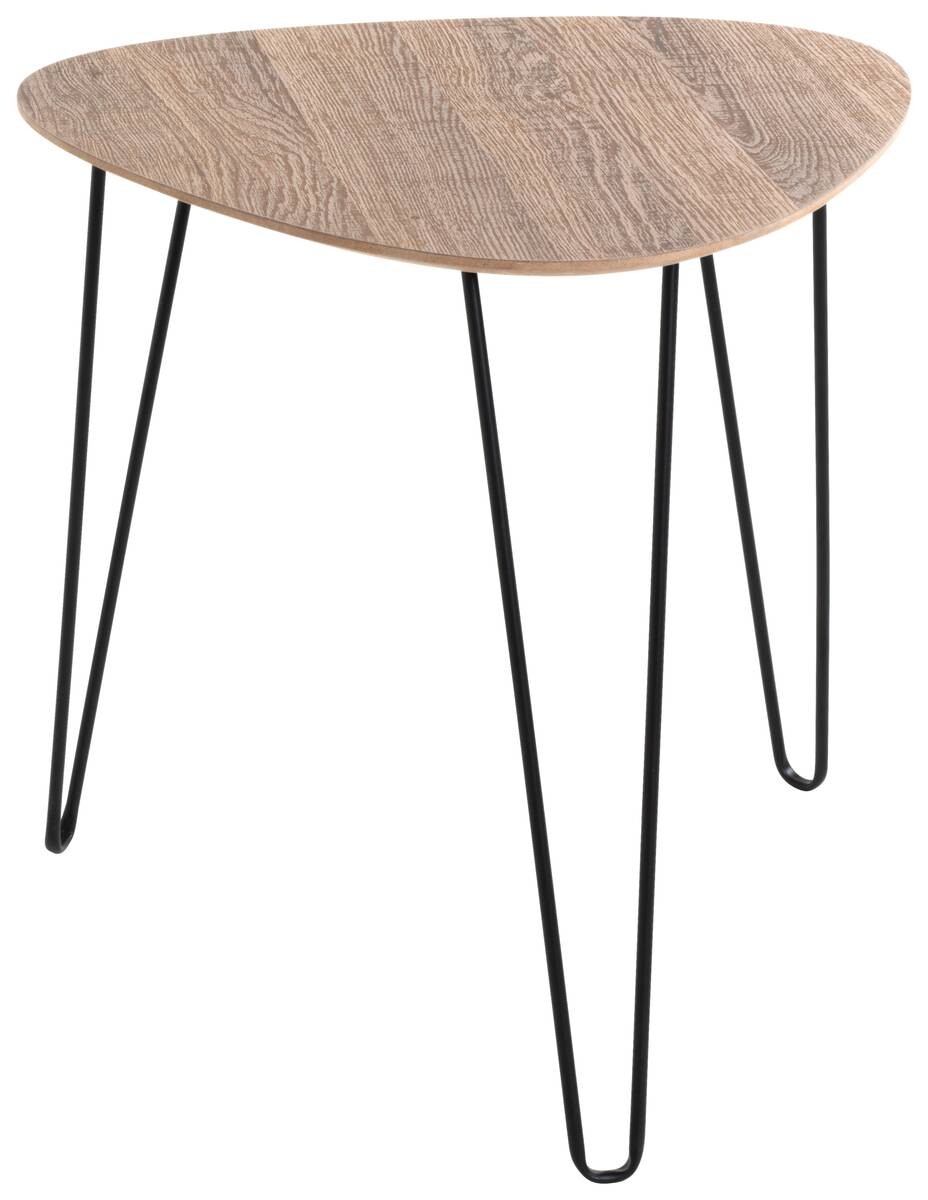 Beistelltisch Eiche Nachbildung schwarz B/H/T: ca. 40x40x43 cm