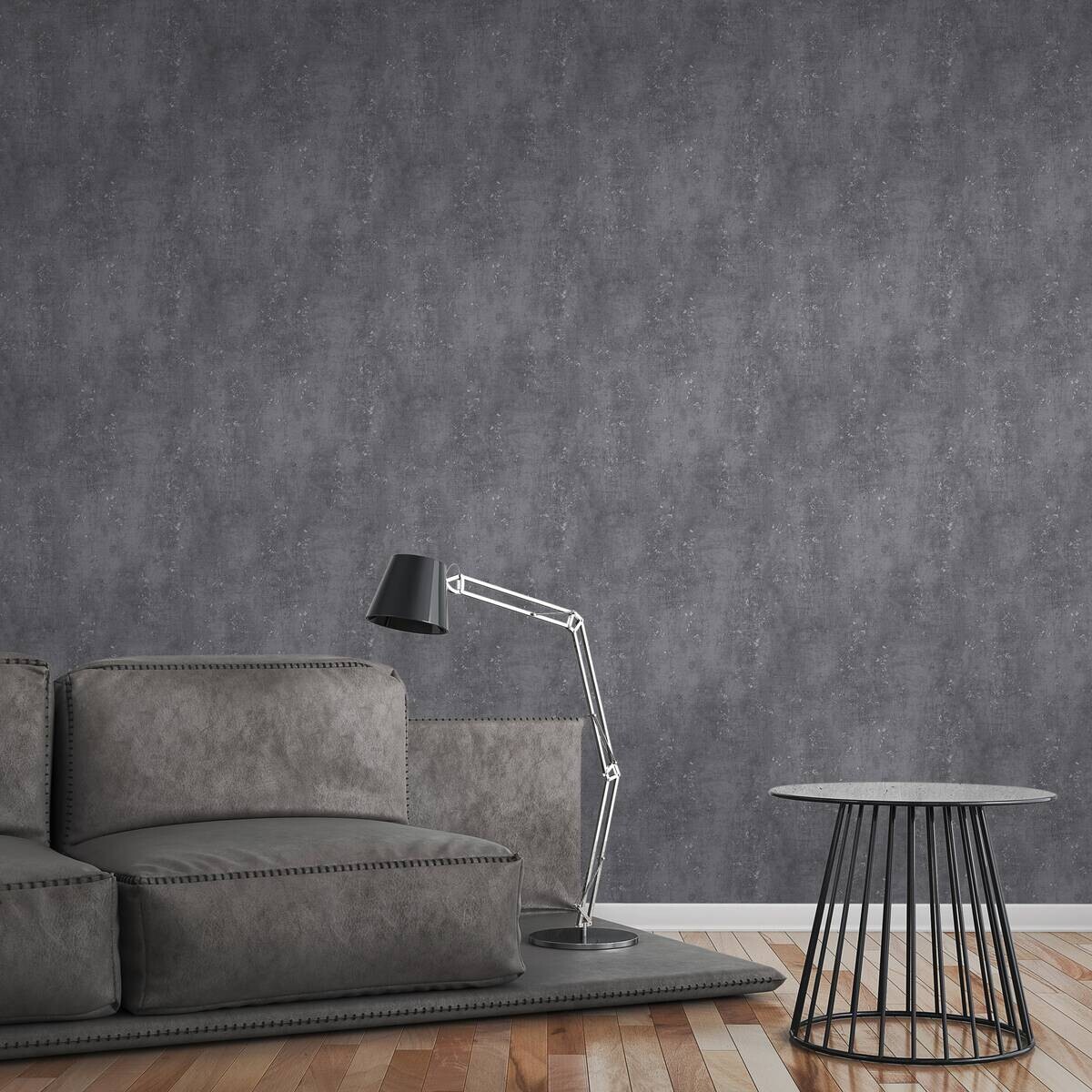 A.S.Creation Vliestapete anthrazit B/H/D: ca. 53x1005x8 cm