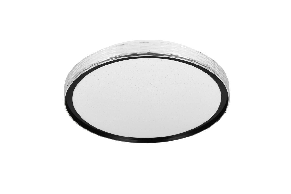 Reality LED Deckenleuchte VARDA schwarz Metall H: ca. 6 cm 1 Brennstellen