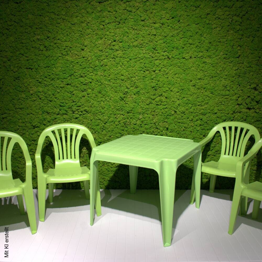 ProGarden Kindermöbel-Set grün Kunststoff B/H/L: ca. 38x53x43 cm