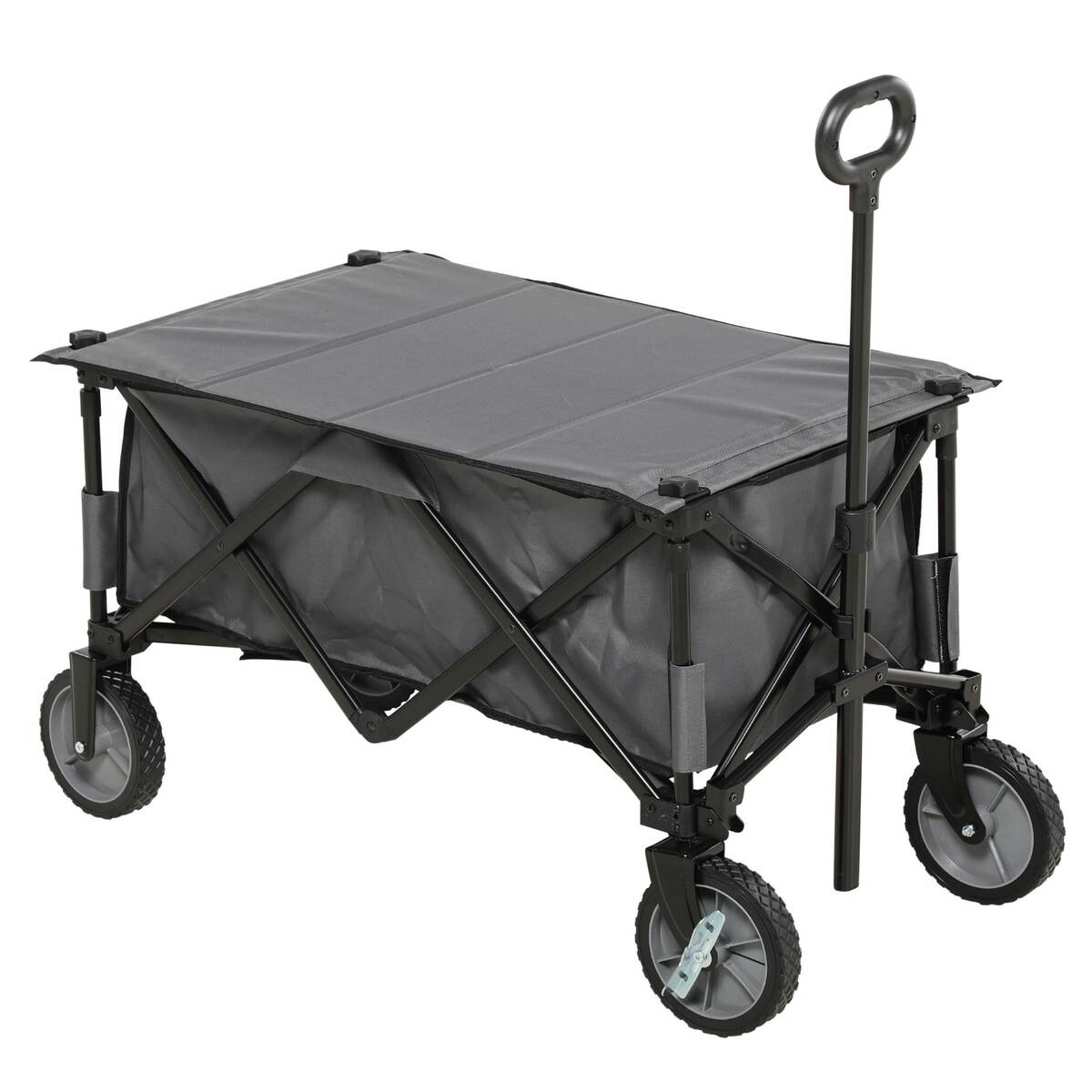 Outsunny Bollerwagen dunkelgrau B/H/L: ca. 55x93x108 cm