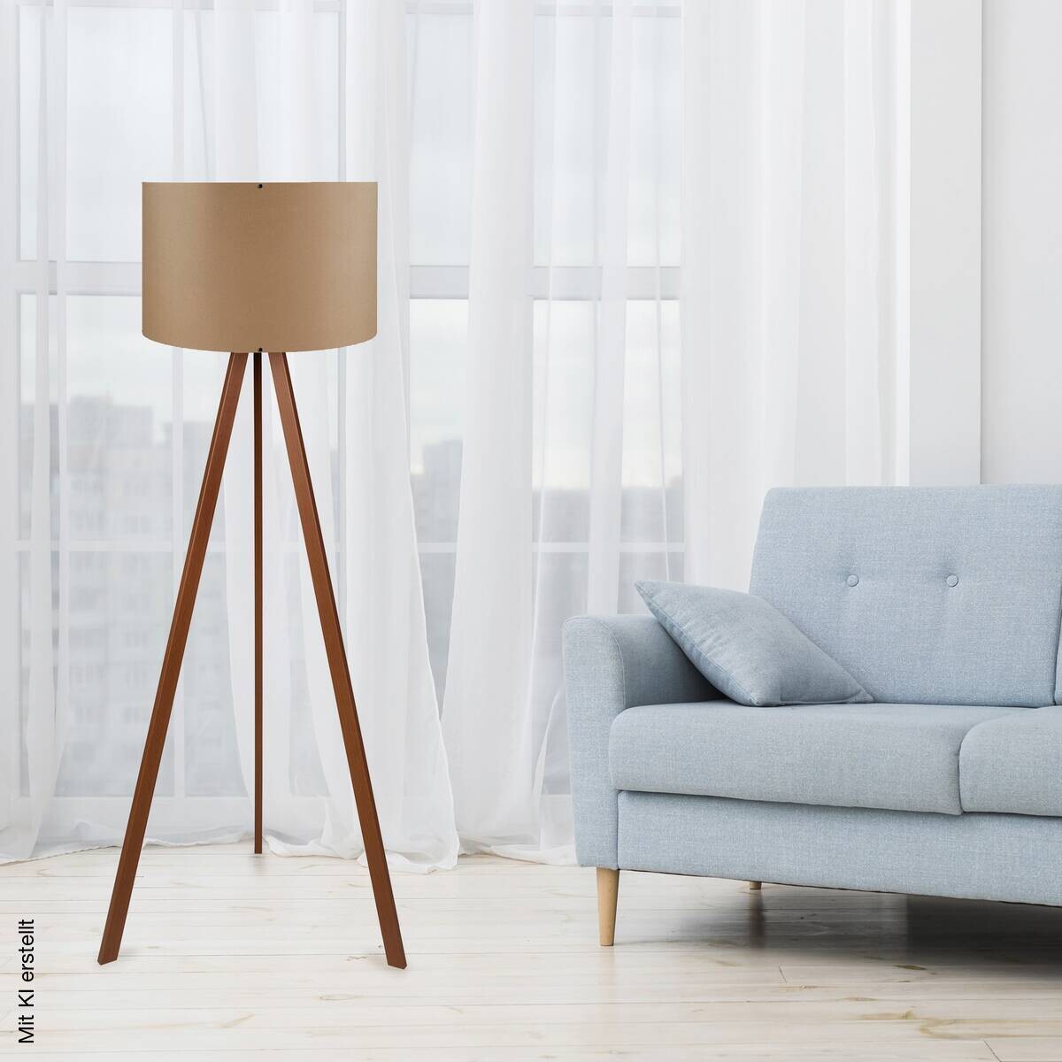 Opviq Stehlampe MDF PVC B/H/T/L/D: ca. 38x140x38x38x38 cm E27 1 Brennstellen