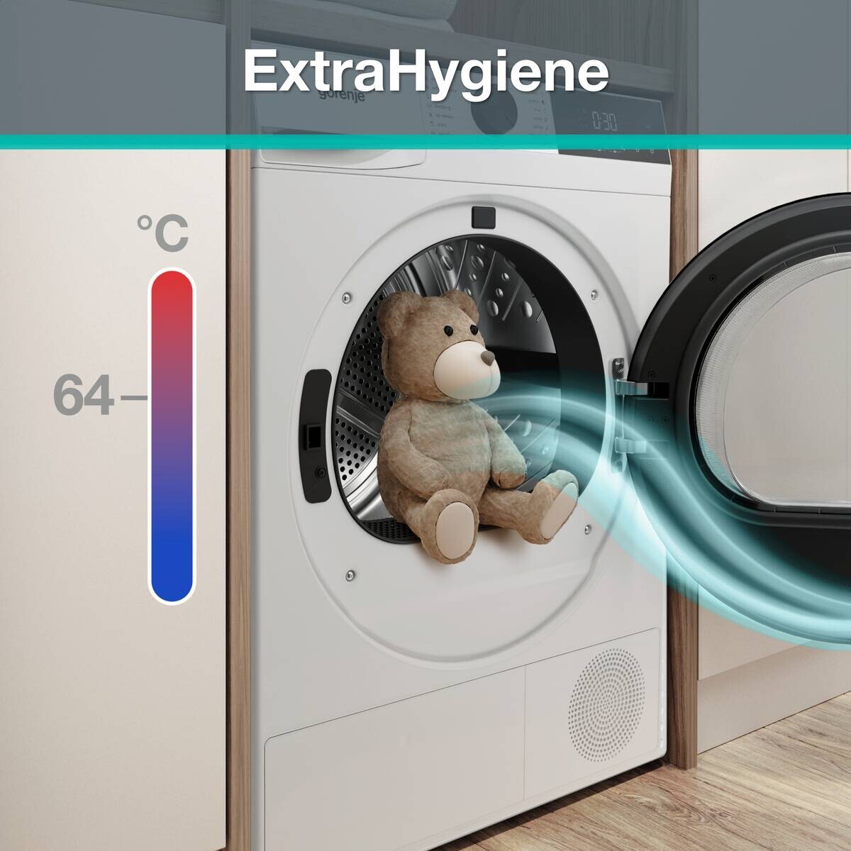 Gorenje Wärmepumpentrockner D5G2P8D EEK: D Spektrum: A bis G 8kg weiß B/H/T: ca. 59,4x84,4x51 cm