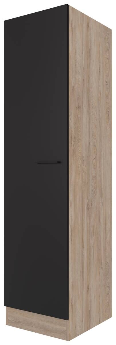 Unterschrank Capri schwarz matt B/H/T: ca. 50x200x57 cm