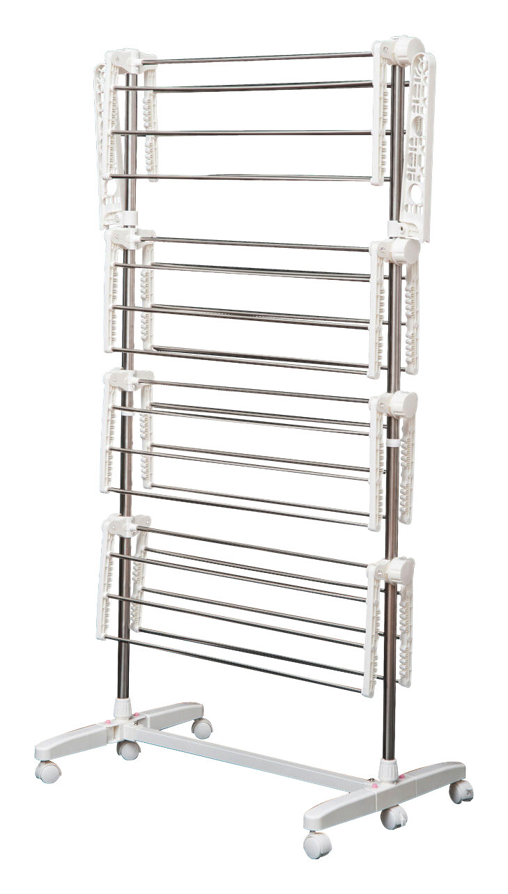 HOMCOM Wäscheständer silber