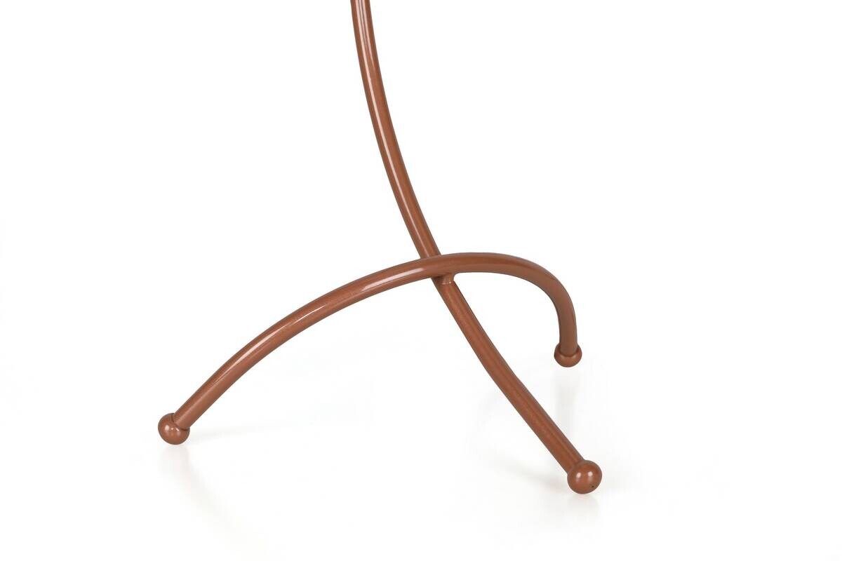 Opviq Tischleuchte Kupfer weiß Glas Eisen B/H/L: ca. 18x43x23 cm E27 1 Brennstellen