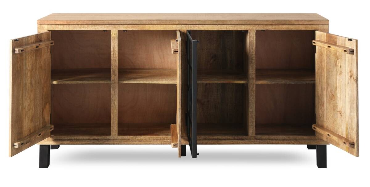 Sideboard Kali latte Mango B/H/T: ca. 145x90x40 cm