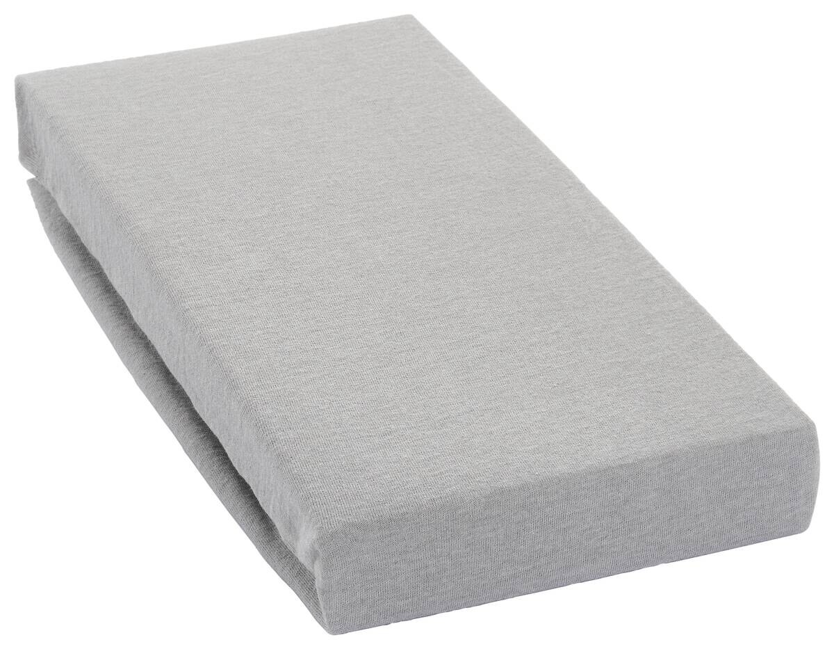 oh cosy Spannbetttuch Jersey silber 50% Baumwolle, 50% Polyester B/L: ca. 100x200 cm