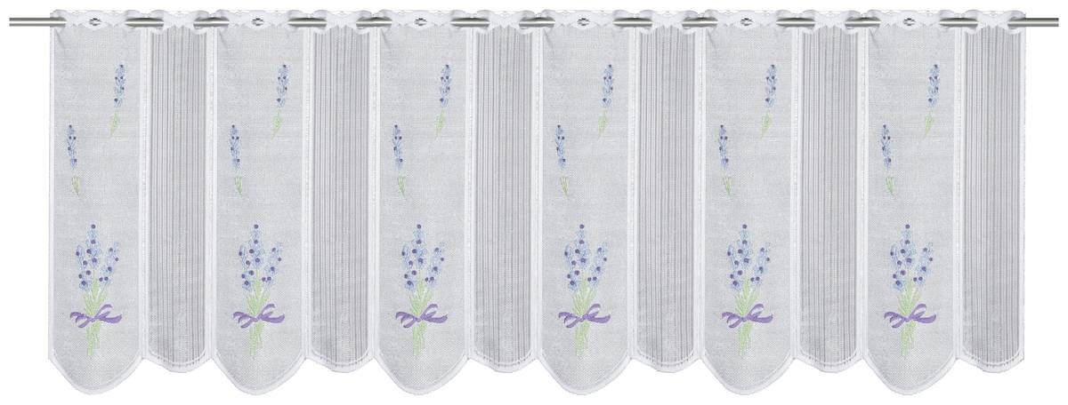 POCOline Scheibengardine Lavendel lila B/L: ca. 150x50 cm