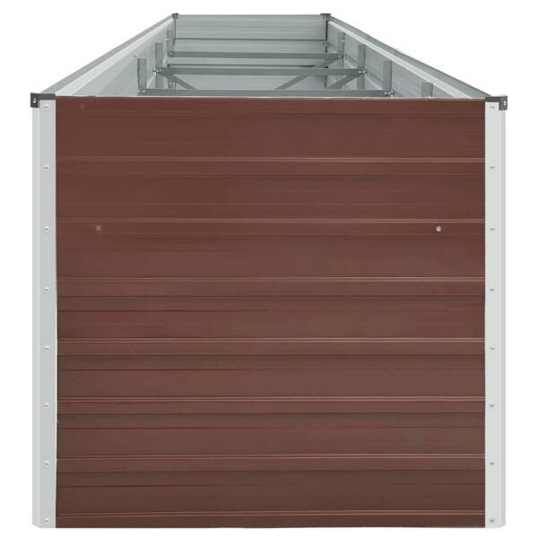 Garten-Hochbeet braun Stahl B/H/L: ca. 80x77x400 cm