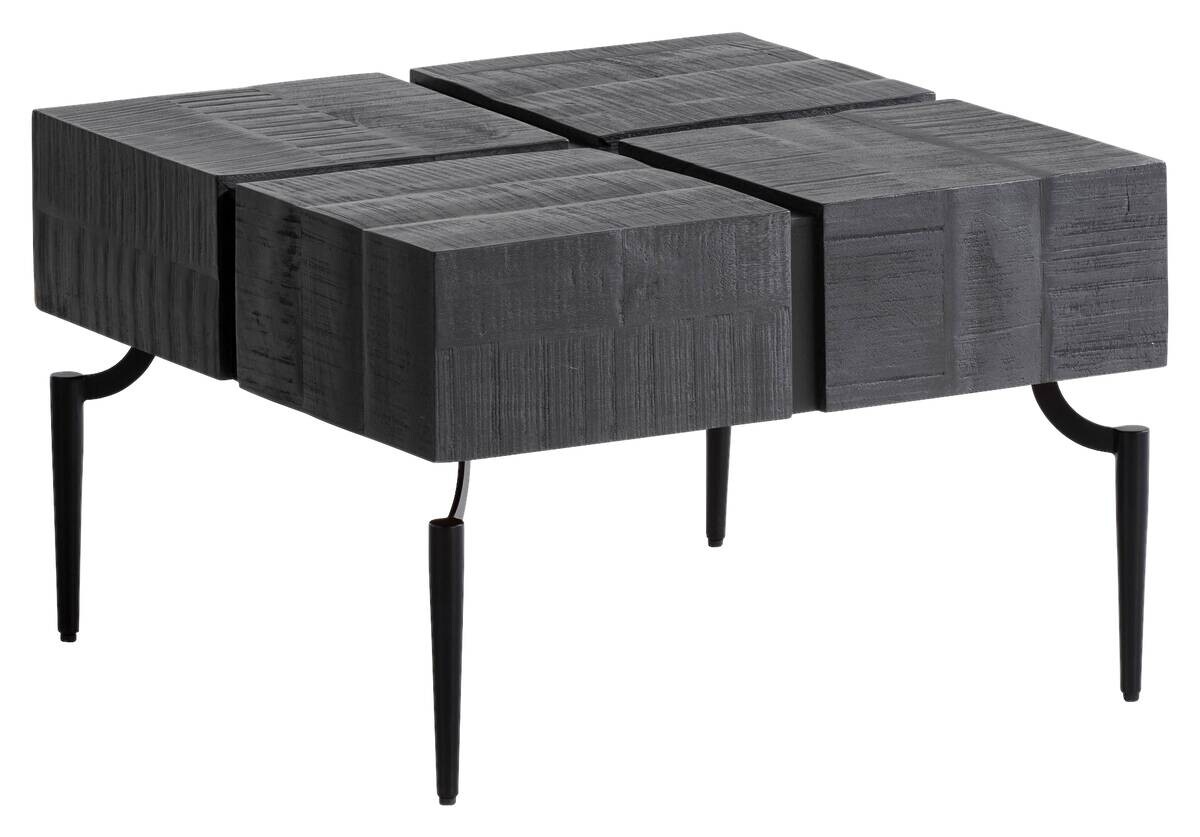 Wohnling Couchtisch schwarz Mango B/H/T: ca. 60x40x60 cm