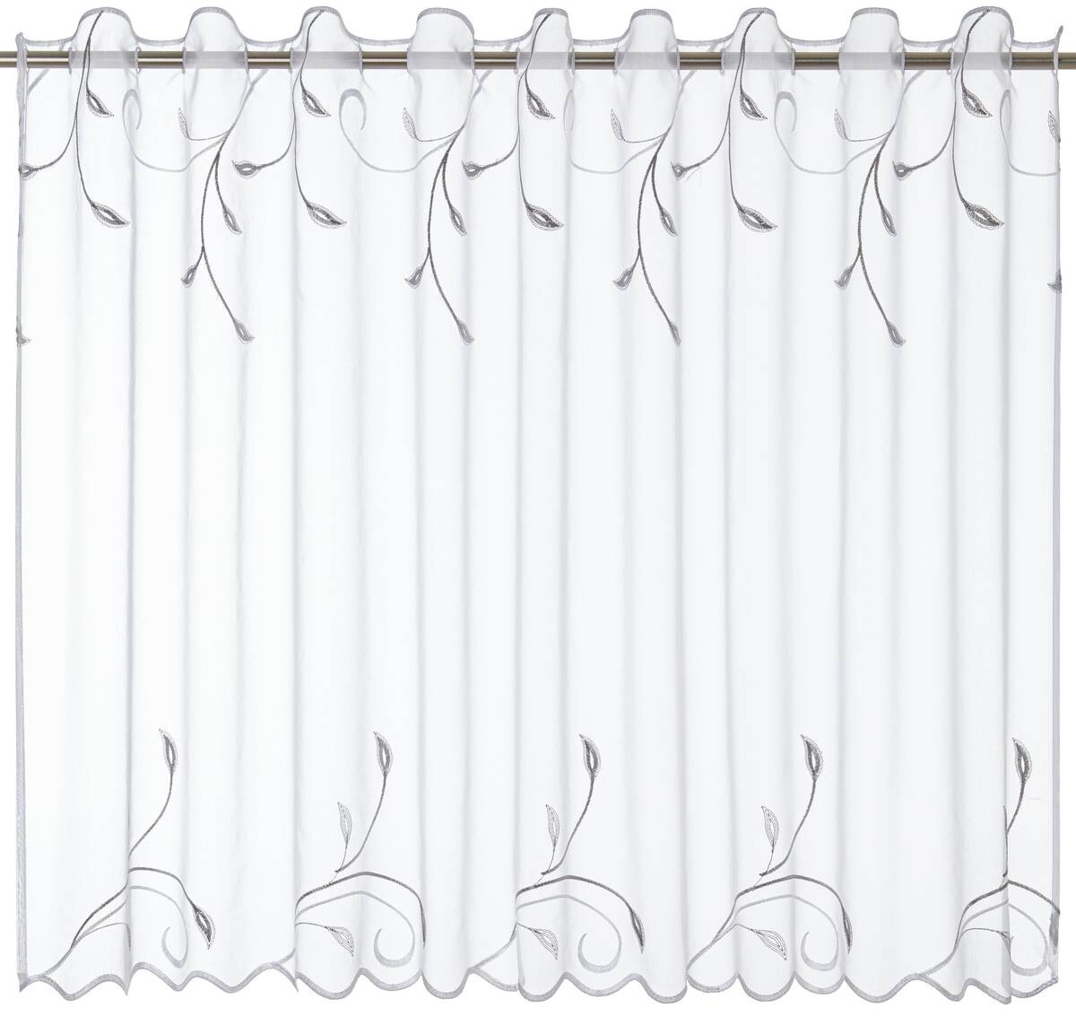 POCOline Scheibengardine Ranke weiß B/L: ca. 150x90 cm