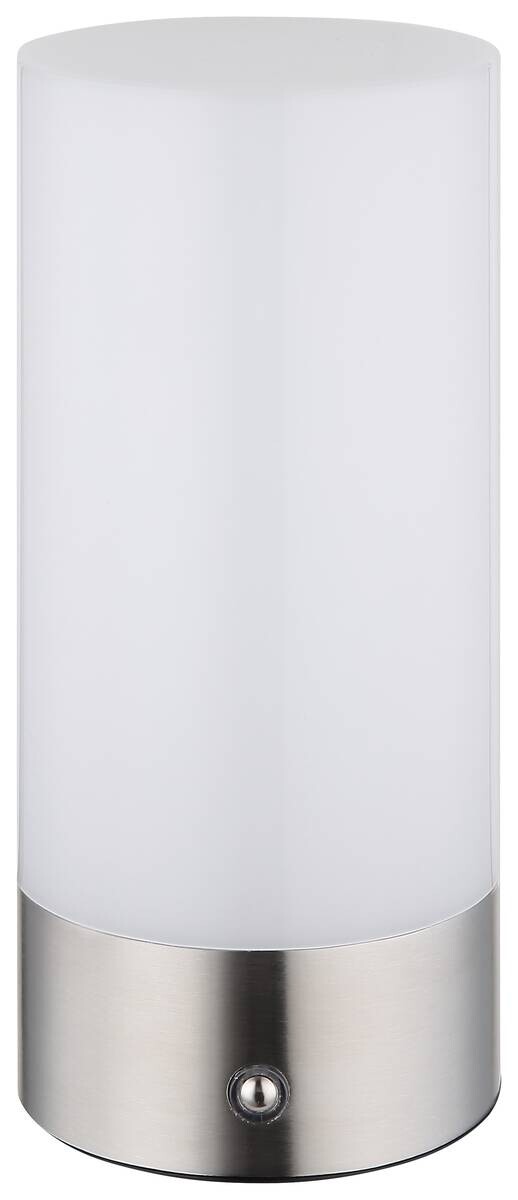 GLOBO LED-Tischlleuchte Lex nickel matt Metall H/D: ca. 19x8,8 cm
