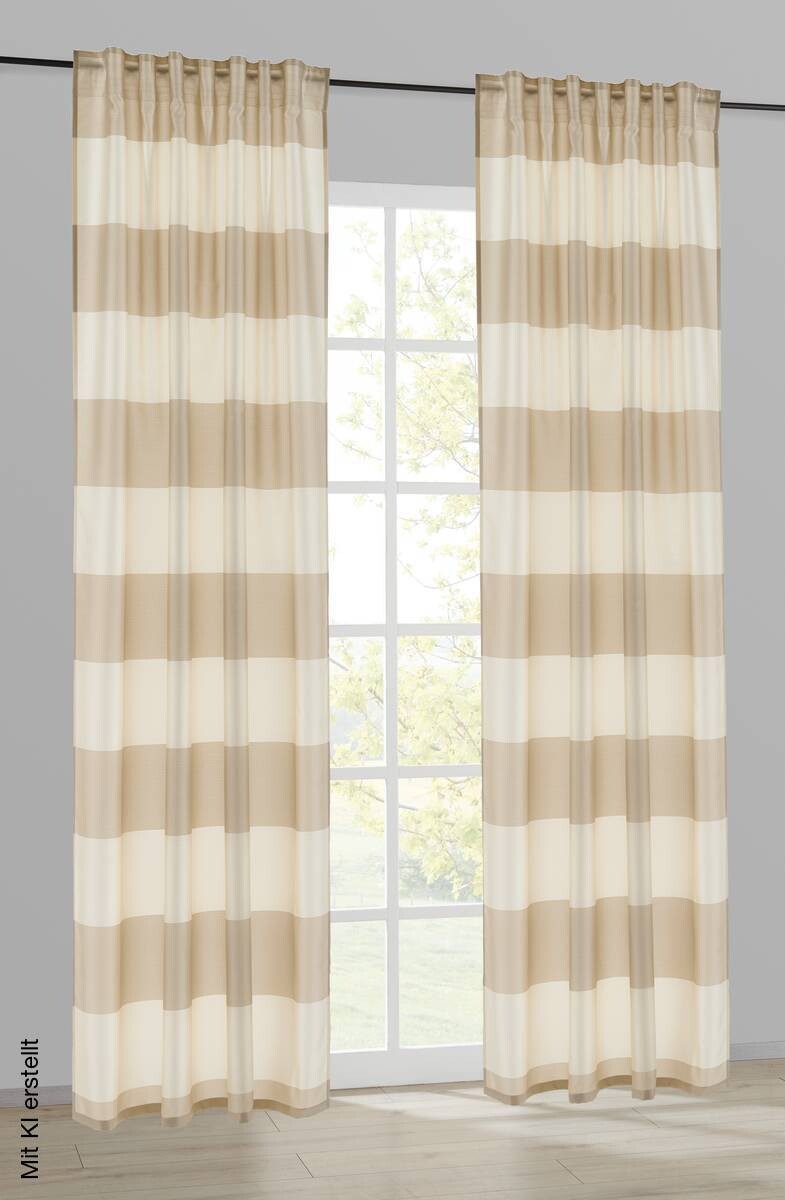 POCOline Kombivorhang Merle champagner B/L: ca. 140x245 cm