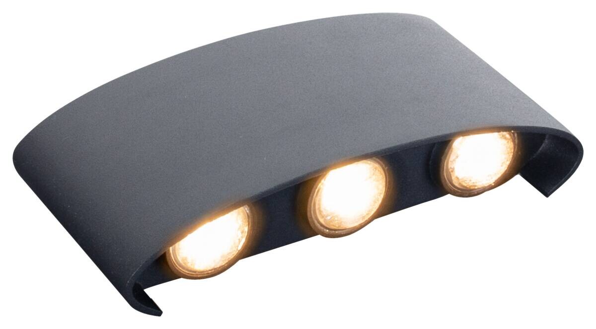 Außenwandleuchte 1390722 anthrazit B/H/L: ca. 14x8x4 cm