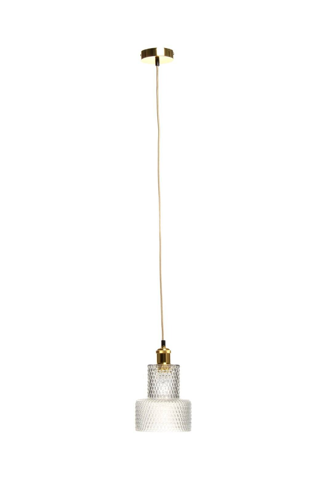 Kayoom Pendelleuchte Mona 125 transparent Glas H/D: ca. 27x17 cm E27 1 Brennstellen