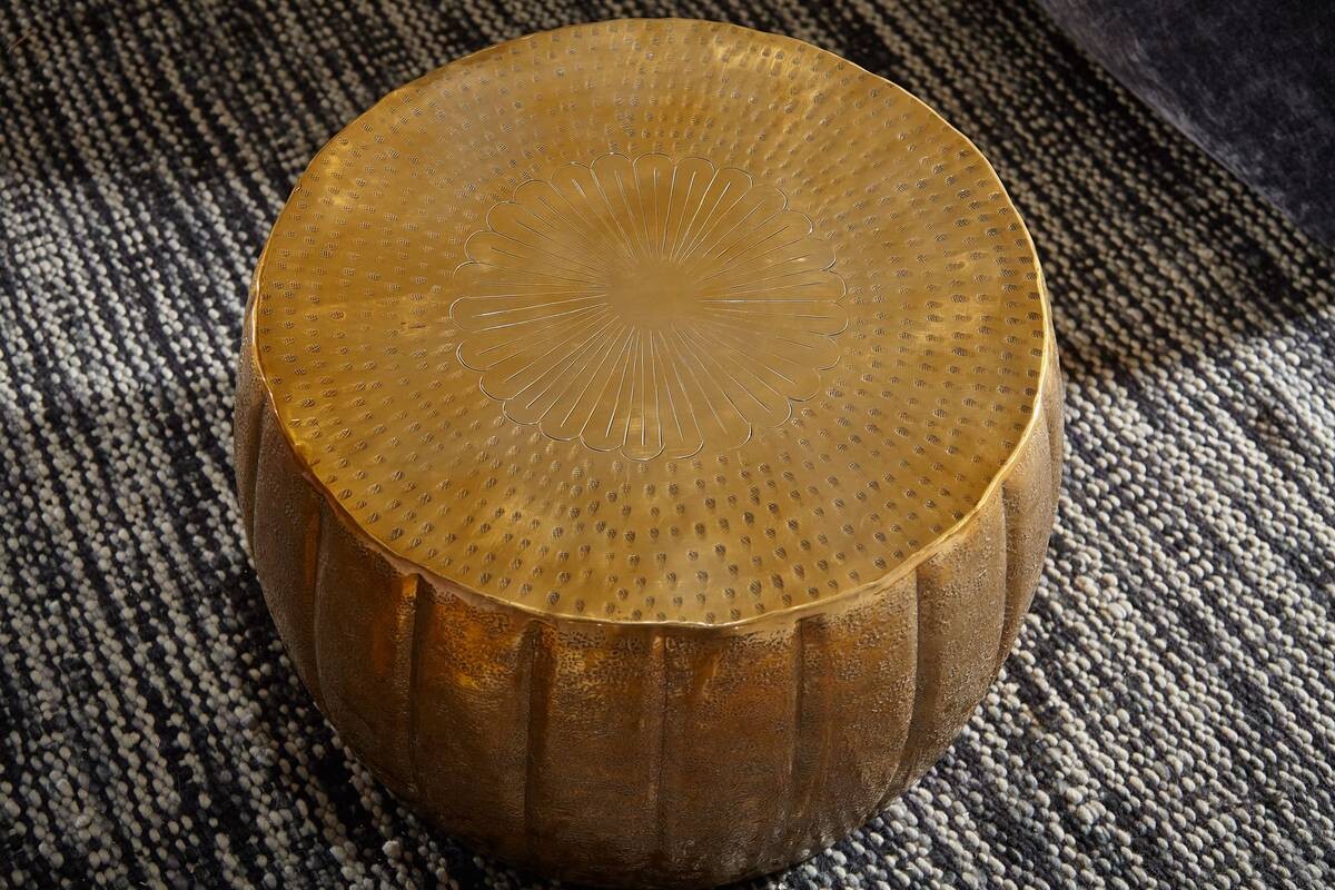 Wohnling Couchtisch gold H: ca. 36 cm