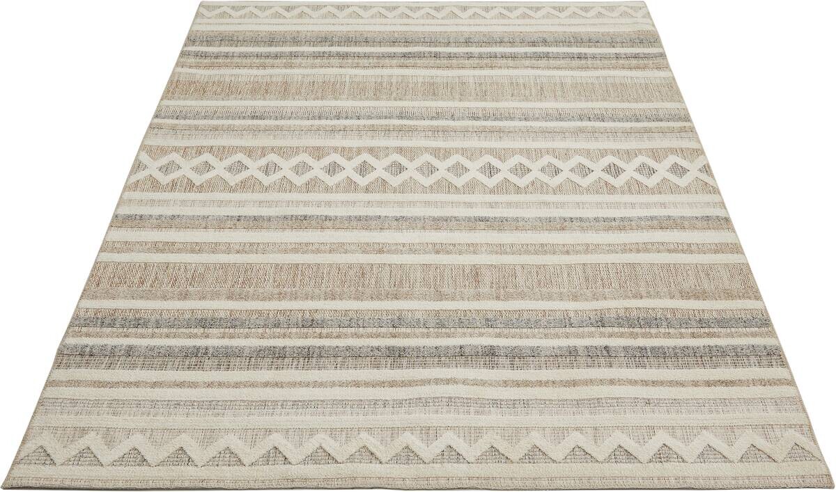 Webteppich Crosby Cremegrau B/L: ca. 120x170 cm