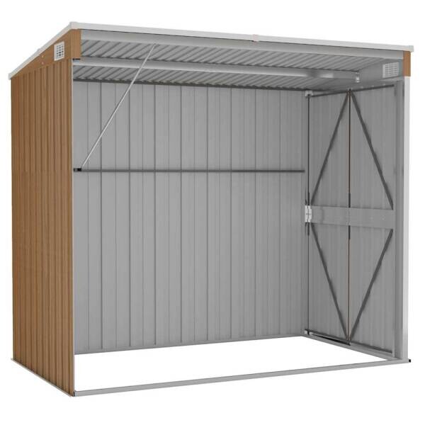 vidaXL Gartenhaus braun B/H/T: ca. 118x178x194 cm