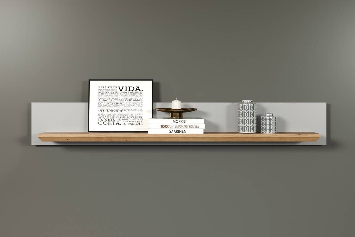 Wandboard Landside Lichtgrau Eiche Artisan Nachbildung B/H/T: ca. 153x22x22 cm