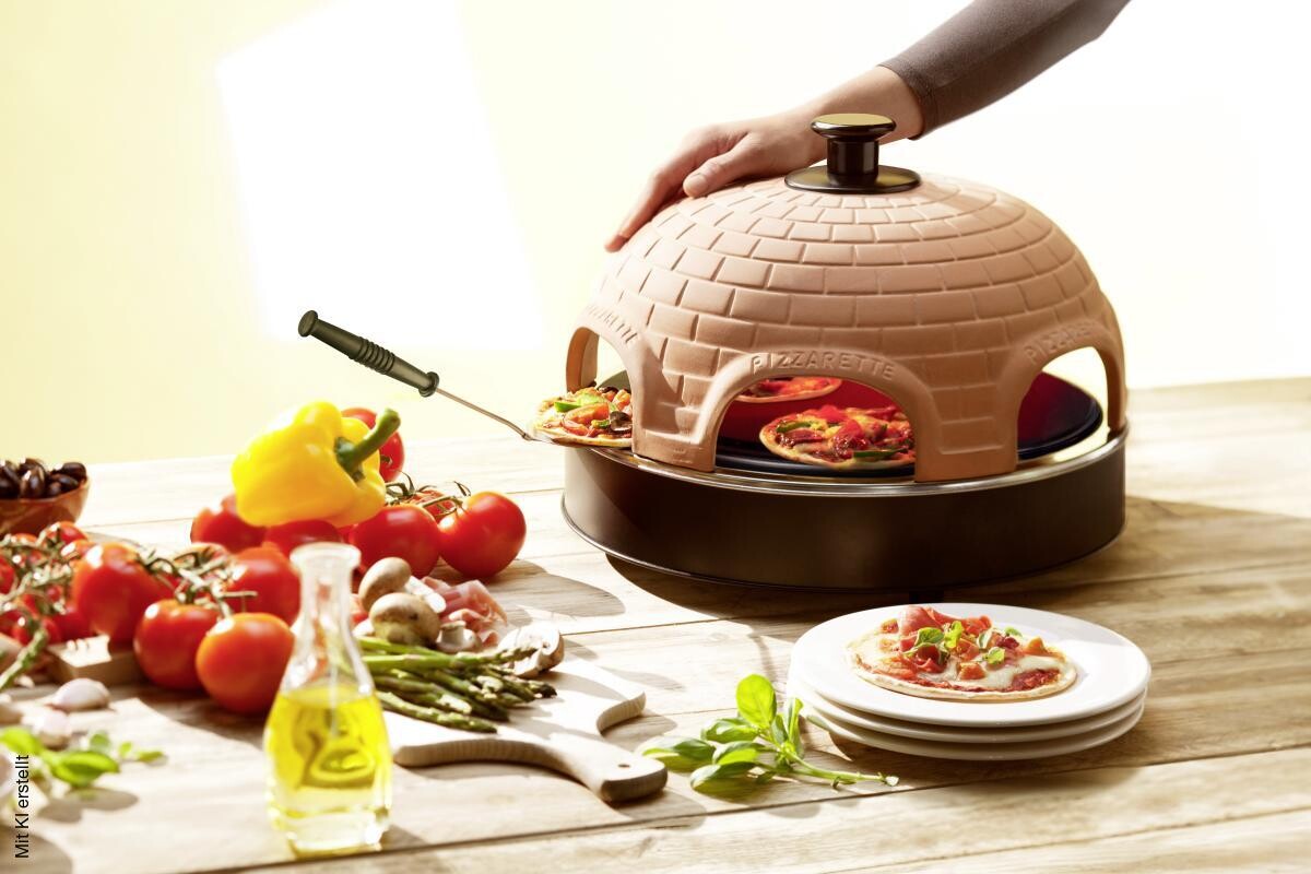 Emerio Pizzarette PO-115984 orange Edelstahl H/D: ca. 27x44 cm
