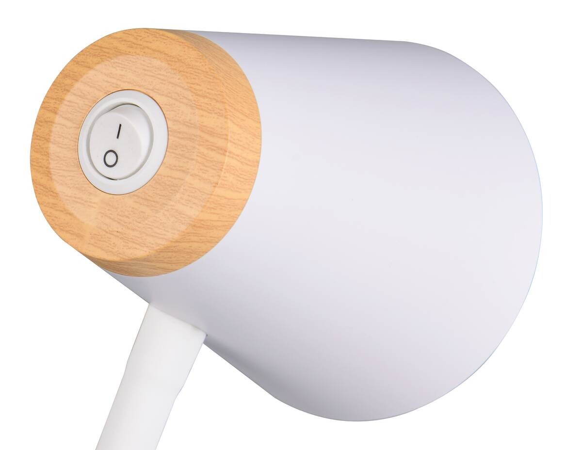 Reality LED-Tischleuchte Hadley weiß Kunststoff H/D: ca. 36x13 cm