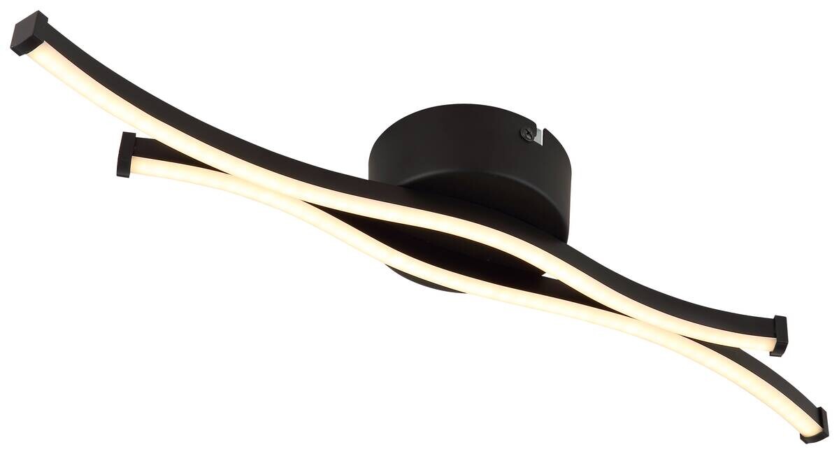 GLOBO LED-Deckenleuchte schwarz Aluminium Metall B/H/T: ca. 10x5,6x47,6 cm 1 Brennstellen