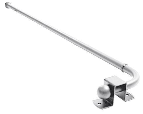 Boviva Schwenkstange silber Metall ausziehbar von ca. 40 bis 70 cm 1 Läufe