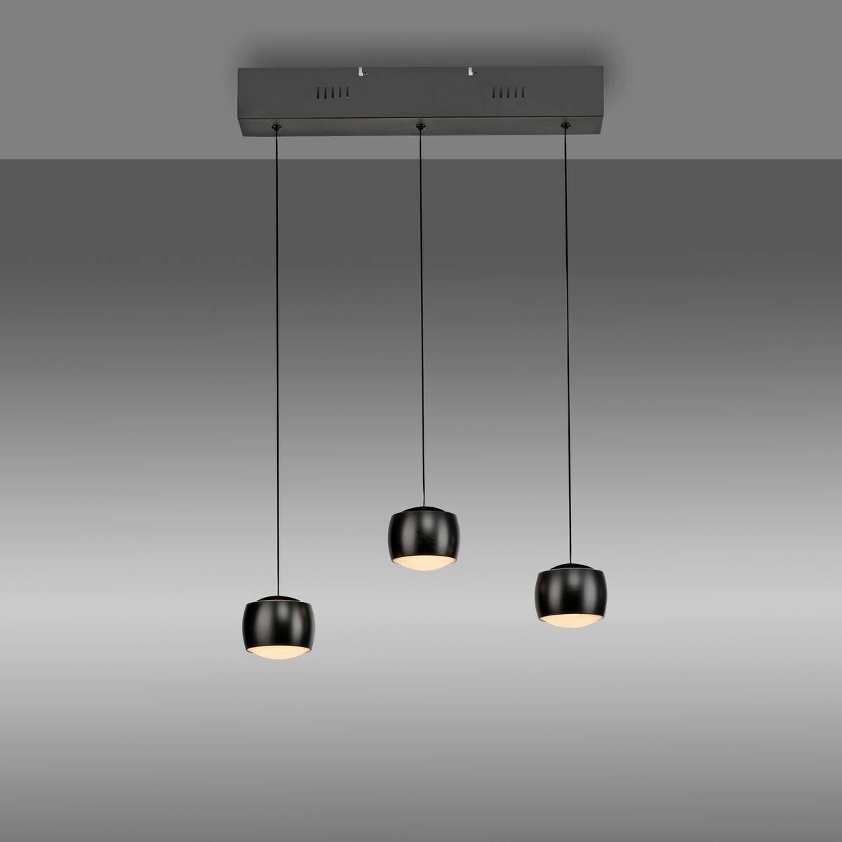 Just Light Pendelleuchte Ballini schwarz