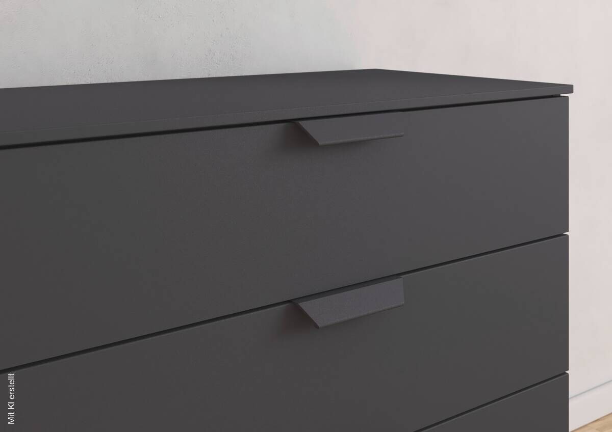 Kommode Aditio grau B/H/T: ca. 80x81x42 cm
