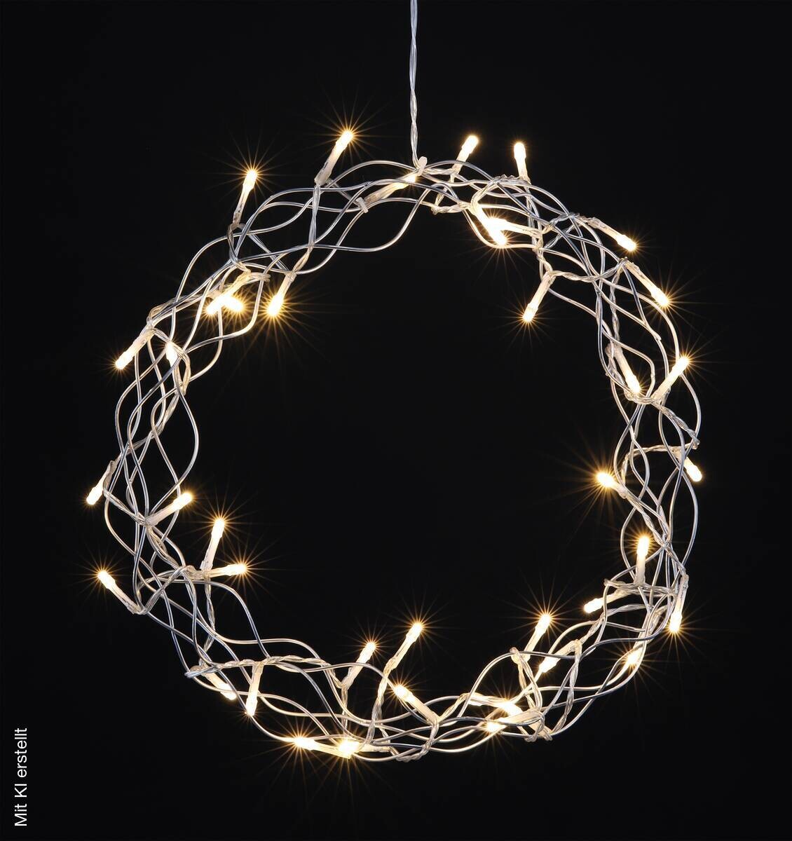 LED-Innenbeleuchtung grau Metall B/H/L: ca. 30x30x30 cm
