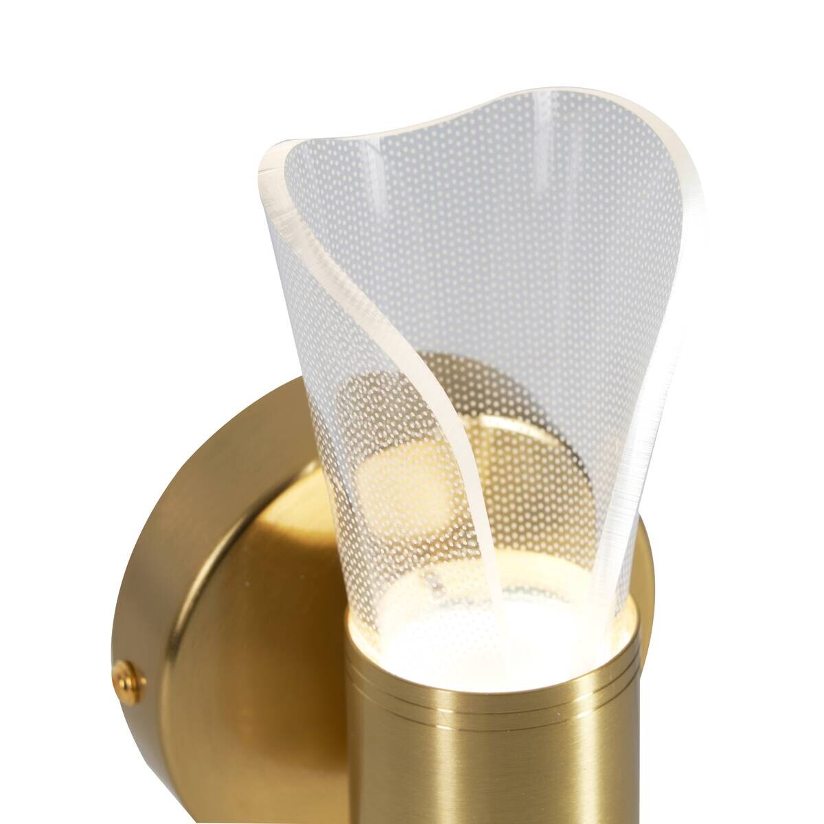 POCOline LED-Wandleuchte Jella gold Acryl Metall B/L: ca. 22x10 cm