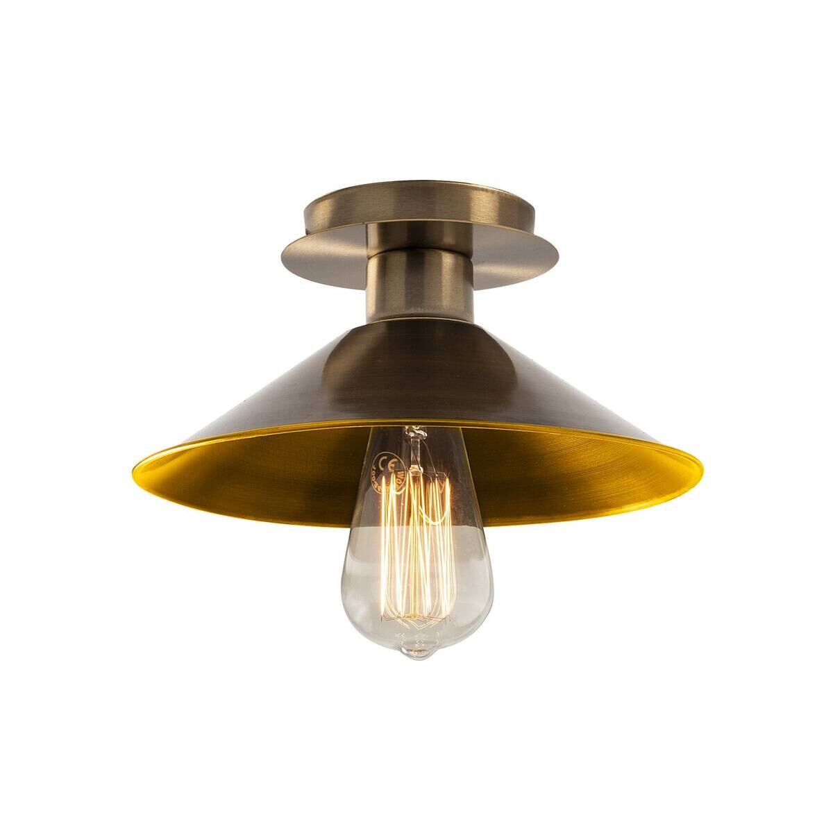 Opviq Deckenleuchte Berceste bronze Metall B/H/T/L/D: ca. 24x12x24x24x24 cm E27 1 Brennstellen