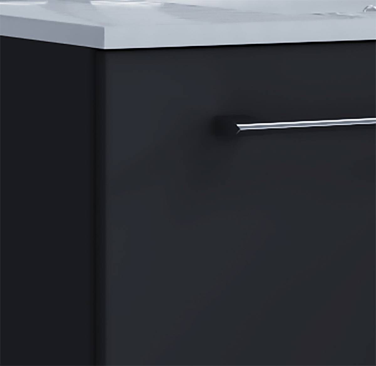 Badblock 2tlg-Badinos schwarz weiß B/H/T: ca. 80x50x46 cm