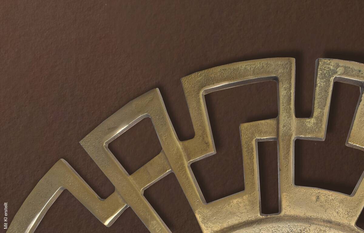 Wohnling Wandspiegel gold Metall T/D: ca. 2,5x60 cm