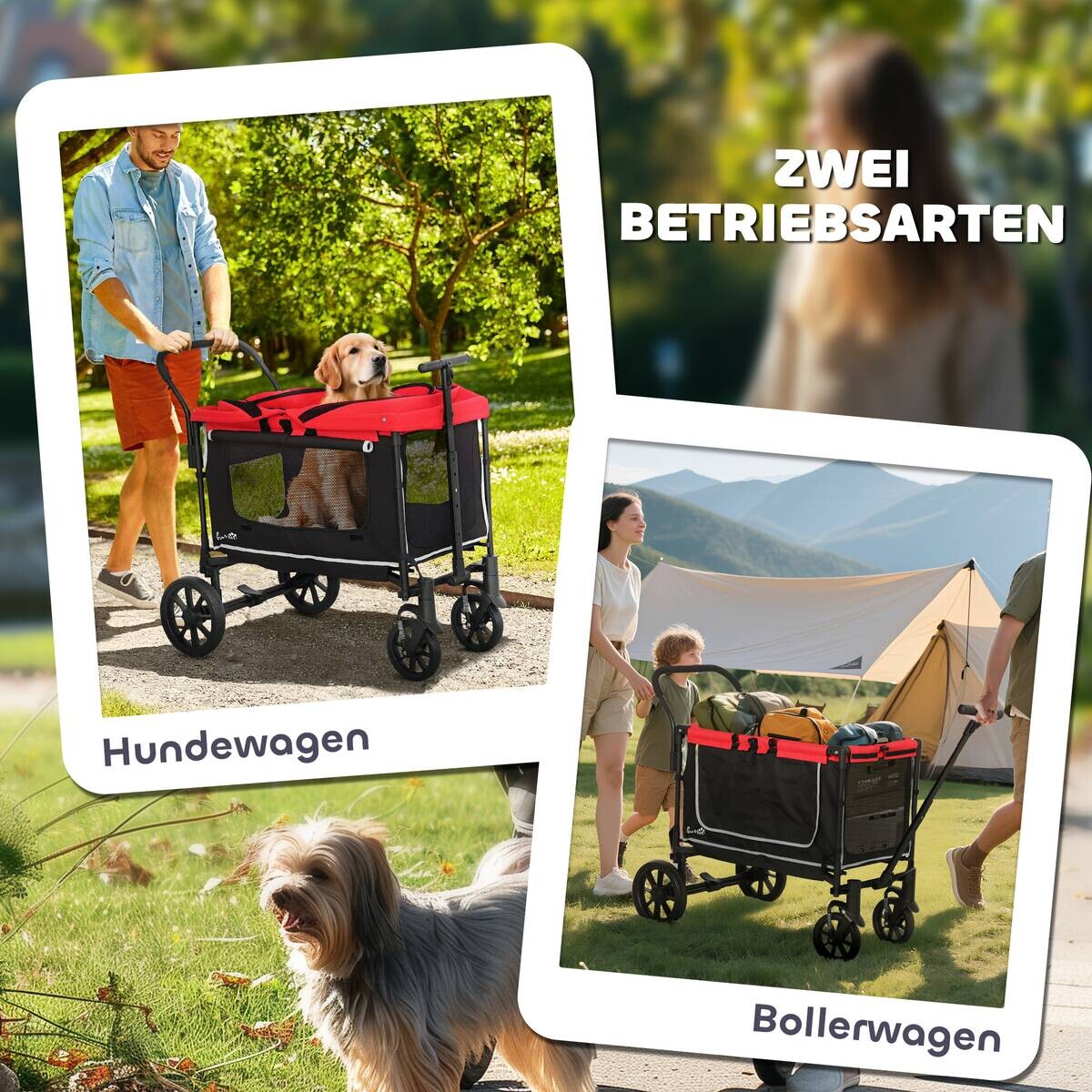 PawHut Hundewagen