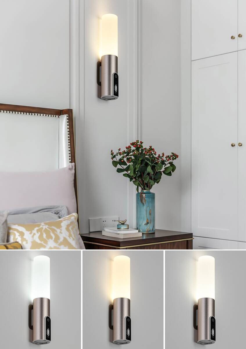Nolo LED-Dekoleuchte Flash champagner B/H/L: ca. 4x3,8x19,8 cm