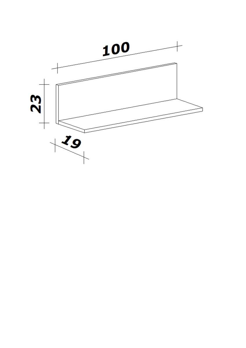 Flex-Well Eckregal Cara grün B/H/T: ca. 100x23x19 cm