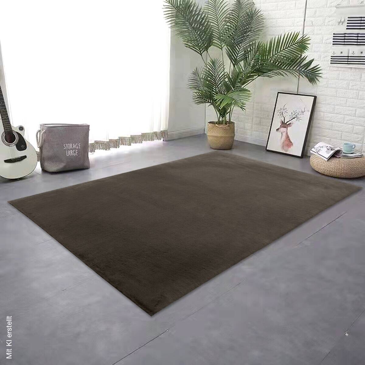 Kunstfell Moyo braun B/L: ca. 120x160 cm