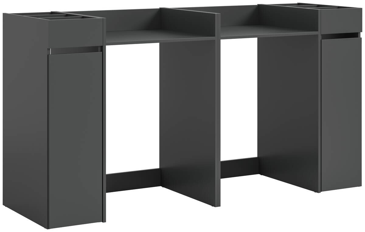 Waschmaschinenumbauschrank Free anthrazit B/H/T: ca. 190x101x60 cm