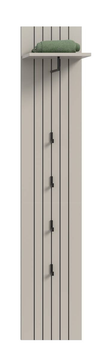 Garderobenpaneel STATION Cashmere B/H/T: ca. 31x27x160 cm