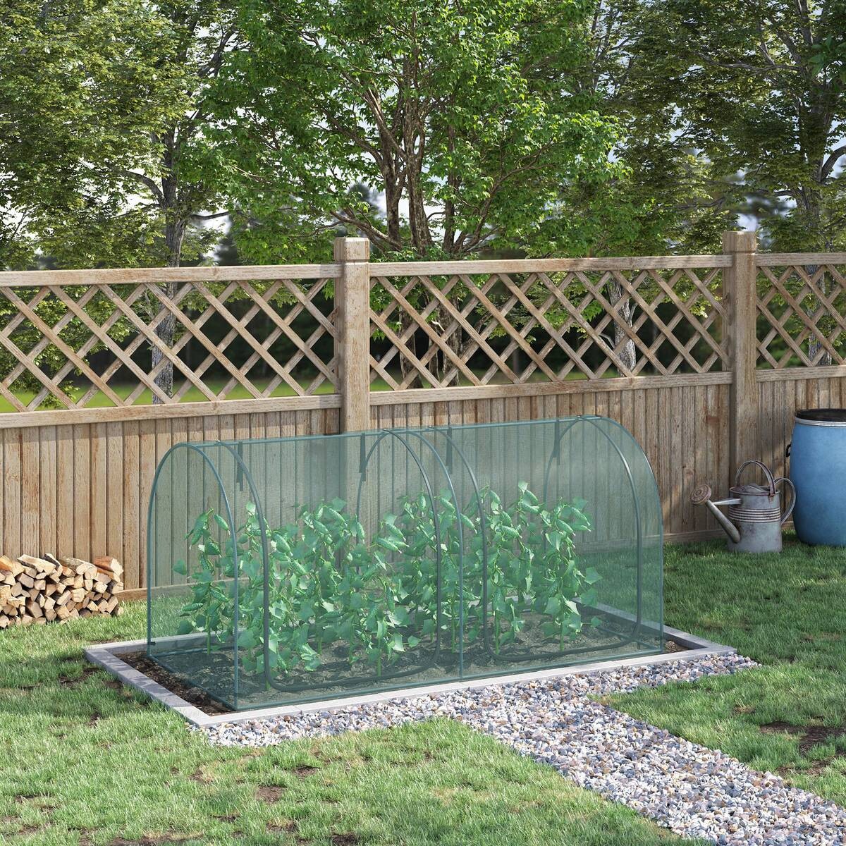 Outsunny Gewächshaus B/H/L: ca. 120x120x249 cm