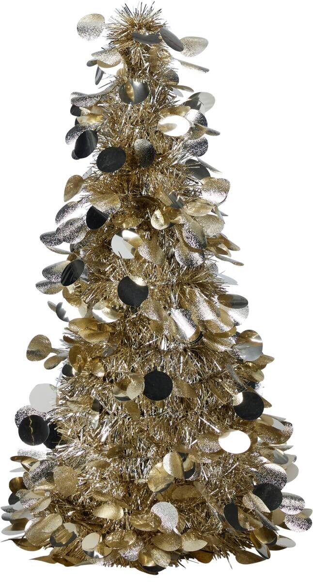 Lamettabaum champagner Antik