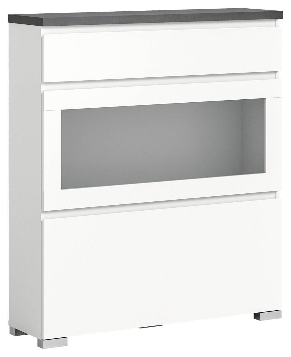 Schuhschrank Shoelove weiß grau B/H/T: ca. 95x109x27 cm